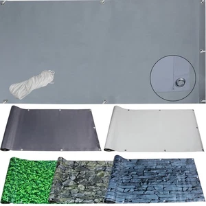 PVC Sichtschutz Balkon Zaunblende Balkonbespannung 6m TOTAL RÄUMUNGSVERKAUF - Bild 1 von 22