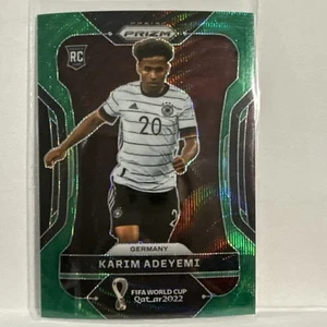 2022 Panini Prizm World Cup Karim Adeyemi Green Wave Rookie RC #111 Germany - Picture 1 of 2