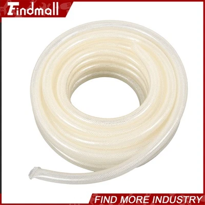 Findmall 50ft 3/4" ID × 1’’ OD Clear Braided PVC Hose High Pressure - Image 1 of 4