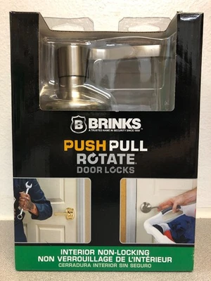 Brinks Push Pull Rotate 23054-119 Glenshaw Satin Nickel Passage Lever Foto 1 de 4