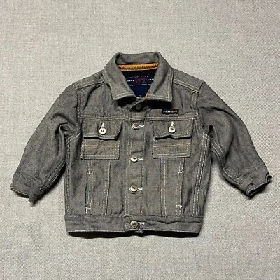 Chaqueta de Colección Phat Farm Niño Pequeño 2T Gris Denim Parche Botón Y2K Niños Foto 1 de 4