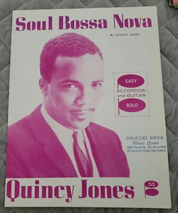 1962 SOUL BOSSA NOVA by Quincy Jones Guitar & Accordion Solo Sheet Music - Picture 1 of 3