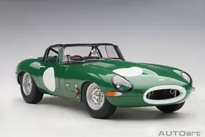 1/18 AUTOart Jaguar leichtes E-Type Racing grünes Auto Modell 73648 - Bild 1 von 5