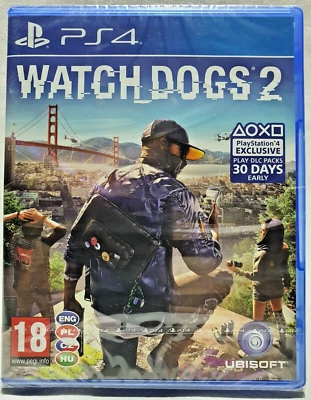 Watch Dogs 2 Playstation New Factory Sealed PL/CZ/SK/HU box multilingual in game - Image 1 of 4