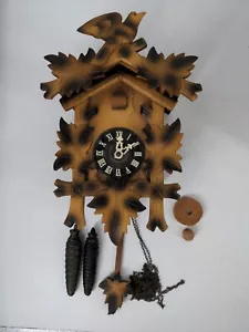 Vintage Black Forest German Austrian Cuckoo Wall Clock AS-IS Repair - Picture 1 of 10