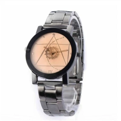 OROLOGIO DA POLSO UOMO colore argento, quadrante beige con contorno nero - Immagine 1 di 3