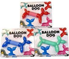 Set of 3 Big Time Toys BALLOON DOG Toy Fidget - Stretch Twist & Bend - FREE SHIP