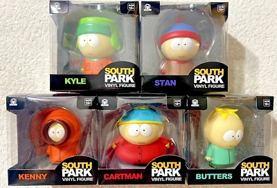 JUEGO DE 5 FIGURAS DE VINILO SOUTH PARK CARTMAN / STAN / KYLE / BUTTERS / KENNY *NUEVO* Foto 1 de 4
