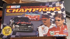 NASCAR Champions Milton Bradley vintage Board Game Earnhardt Gordon stock racing
