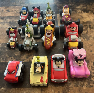 Mickey & The Roadster Racers DieCast Cars Mickey, Donald , Goofy, Minnie Lot 12