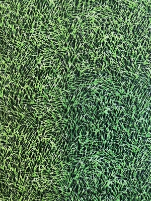 Realistic Grass Golf Green Lawn Sports Soccer Picnic Food Cotton Fabric FQ - Image 1 of 4