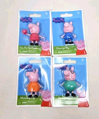 Hasbro Just Play Peppa Pig Tea Party Peppa Daddy George & Mummy Pig Lote de 4 Foto 1 de 3