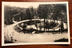 Spiralbrücke Iron Mountain Road Black Hills So Dam South Dakota RPPC - Bild 1 von 2