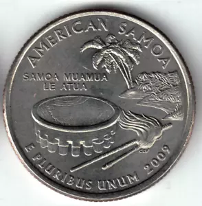 USA - 2009P - Washington ¼ $ - American Samoa - Rare - #19113 - Picture 1 of 2