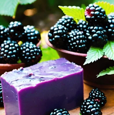 Blackberry Handmade Organic Soap Bar Natural Oil Wonderful Scent Premium Body - Image 1 of 4