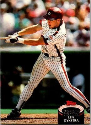 1992 Stadium Club #470 Len Dykstra NearMint/Mint - Image 1 of 2