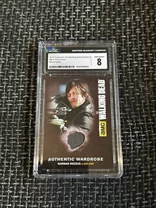The Walking Dead - Daryl Dixon - Wardrobe Card - CGC 8 - Dixon Jacket - Picture 1 of 2