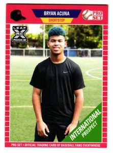 Juego Bryan Acuna Leaf Pro 2021 rojo novato - Minnesota Twins - Imagen 1 de 2