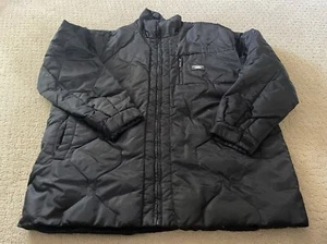 Vintage ST8 STATE PROPERTY Black Quilt Lined Jacket Coat Sz XXXL MEN 313 - Picture 1 of 11