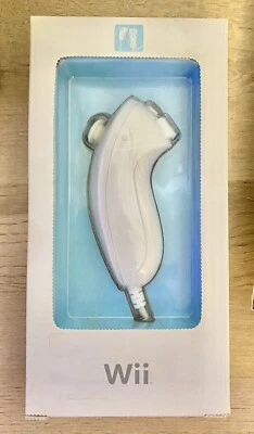 GENUINE NINTENDO Wii NUNCHUCK GAMING WHITE BRAND NEW SEALED - Image 1 of 2