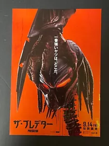The Predator 2018 Japanese B5 Flyer Chirashi Movie Mini Poster Boyd Holbrooke - Picture 1 of 2