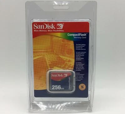 Sandisk CF 256 MB CompactFlash Card (SDCFB-256-768) - Image 1 of 2