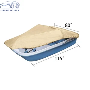 115" L x 80" W 292*203 cmFits 3 or 5 Person Pedal Boat Cover 420D Waterproof US - Picture 1 of 10