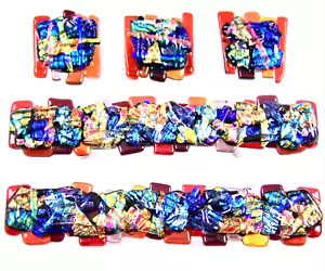 Cajón de gabinete de vidrio DICHROIC personalizado rojo naranja oro perno de cocina baño - Imagen 1 de 12