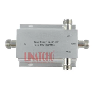 800-2500MHz GSM 2G 3G 4G 3 vías N mujer repetidor de señal antena divisor de potencia - Imagen 1 de 10