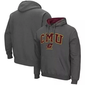 COLOSSEUM Herren Anthrazit Cent. Michigan Chippewas Arch Logo Pullover Hoodie L - Bild 1 von 6