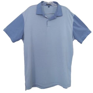 Polo Peter Millar Corona Artesanal Talla Grande Azul Blanco Colorblock - Imagen 1 de 10