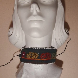 Pastunistan Afghanistan Kabul Embroidered CHOKER Tribal 798s8 - Imagen 1 de 3