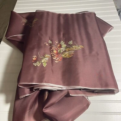 SILK Plum, FABRIC 8 Yards x 21 Inches Wide or 288 Inches x 21 Wide - Image 1 of 4