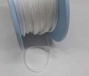 Rolladen Schnur Kordel Rolladenschnur Seil Gurt Gurtband Schnurwickler weiß 4 mm - Picture 1 of 1