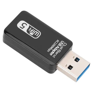 Dual Band USB Adapter WIFI5 AC1200Mbps 2.4GHz 5.8GHz Wireless Network Card US CB - Bild 1 von 14