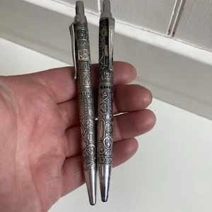 Vintage Sterling Silver 925 Ball Point Pens Tribes Of Israel -Read Description - Picture 1 of 4