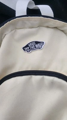 Mini mochila de viaje Vans Off The Wall bolsa de playa amarillo pálido usada Foto 1 de 4