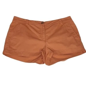 L.L. Bean Midrise 2" Entrepierna Naranja Corto Talla 8 Usado en Excelente Condición - Imagen 1 de 9