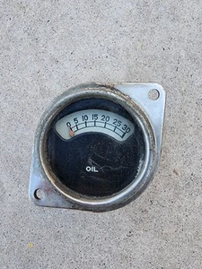 OEM 1931 1932 Chevrolet Dash Round Oil Pressure Gauge Original 31 32 Chevy - Imagen 1 de 12