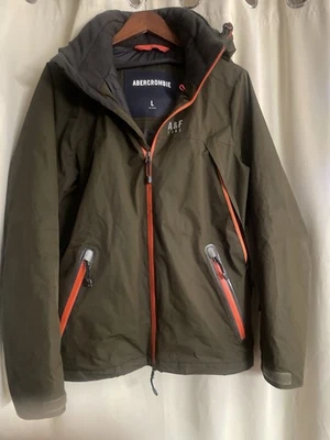 Chaqueta De Colección Abercrombie and Fitch Para Hombre Grande Verde Cremallera Completa De Gran Tamaño Foto 1 de 4