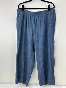 Pantalones informales Jill Pure Jill para mujer XL azul índigo cortos capri - Imagen 1 de 10