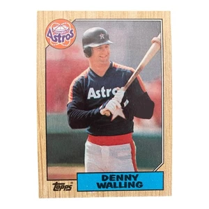 Denny Walling Houston Astros 1987 Topps #222 Baseball Card - Picture 1 of 2