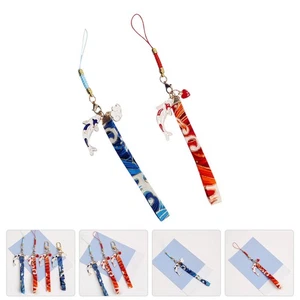 2 Pcs Koi Téléphone Portable Cordon Bracelet Sangles Mignonnes pour Téléphones - Photo 1/12
