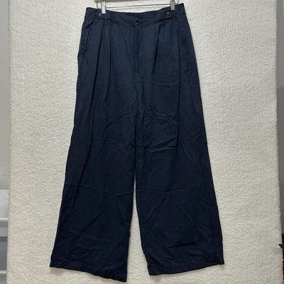 MADEWELL The Harlow Wide-Leg Pant Navy Blue Women's Size 12 - Image 1 of 4