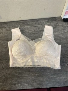 Markenlos Vollstretch Beige BH Kabellos Nahtlos Größe 2X/3X - Bild 1 von 2