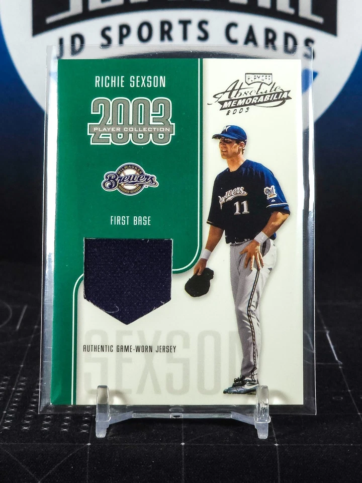 2003 Absolute Memorabilia Player Collection Richie Sexson SP 21/75 Brewers - Image 1 of 1