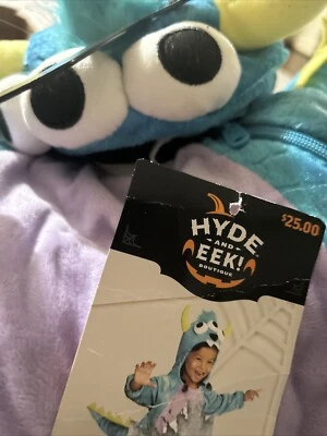 Disfraz Monster Dino Niño Pequeño Talla 18-24 meses Cálido Felpa Mono Azul NUEVO Foto 1 de 2