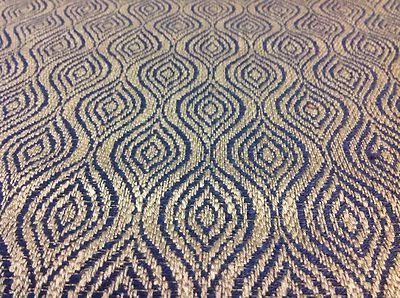 Tela geométrica tejida de morera Lee Jofa Haslam azul medianoche 1,08 yardas FD665,F109 Foto 1 de 3