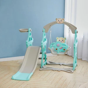 Kids Garden Swing & Slide Set Play Climber Toddler Baby IndoorOutdoor Playground - Picture 1 of 12