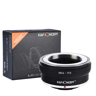 K&F Concept M42-FX Lens Mount Adapter for M 42 Lens to Fujifilm X Fuji X Camera - Image 1 of 4
